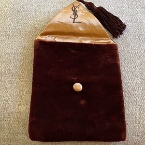 Vintage Velvet YSL Jewelry Cosmetic Pouch